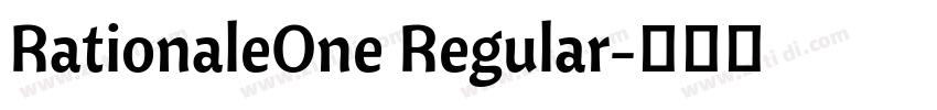 RationaleOne Regular字体转换